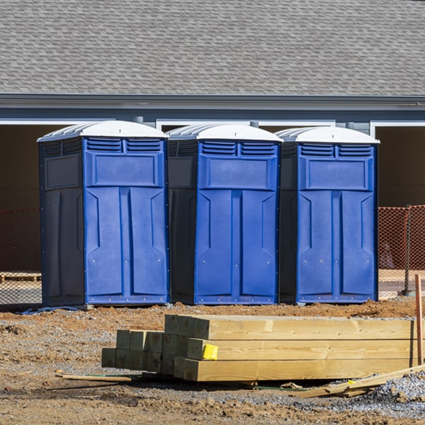 what is the expected delivery and pickup timeframe for the portable toilets in East Millsboro PA